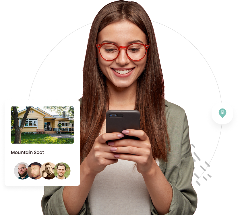 Person browsing renters insurance on phone